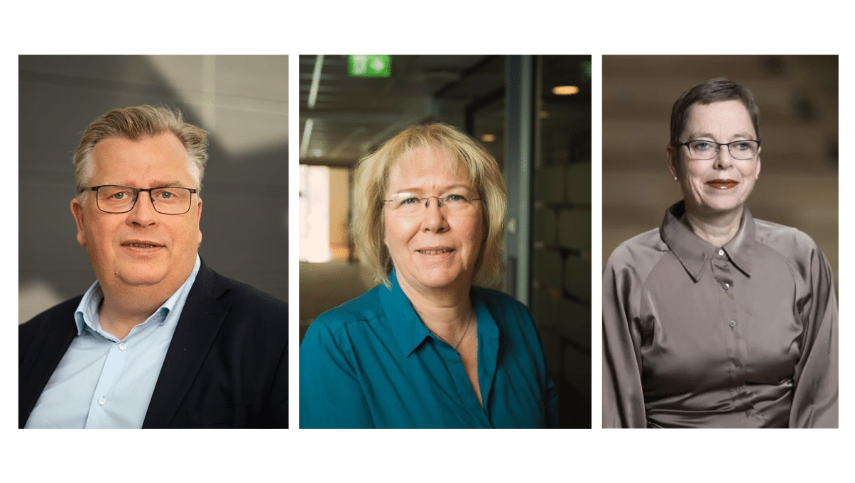 Profilbilder av Atle Hamar, Bente &Oslash;verli og Mari Velsand.